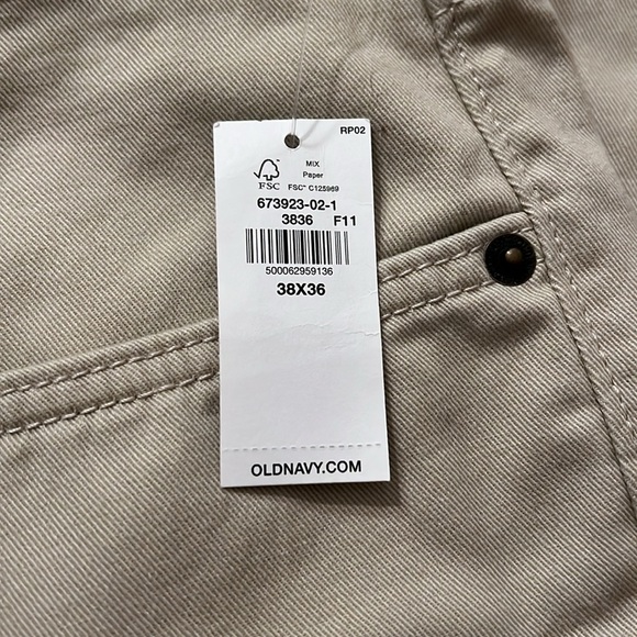 38x36, Old Navy Khakis - Picture 2 of 3